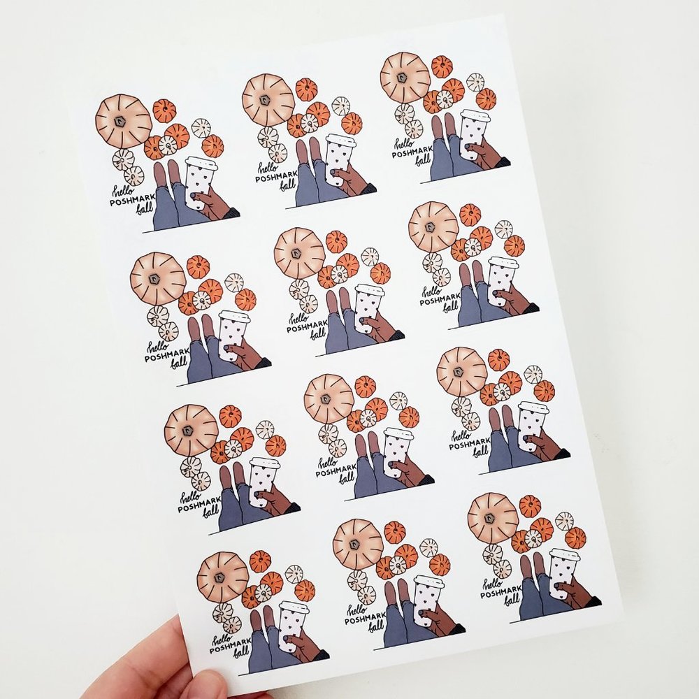 LB032.1 Hello Poshmark Fall Stickers [Price Firm] - Picture 4 of 8